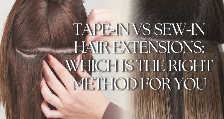 Tape-In Vs Sew-In Hair Extensions: Choose The Right Hair Extensions For Yourself!