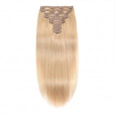 Clip In Hair Extensions Remy Hair Dirty Blonde #18 (100g)