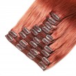 Clip In Hair Extensions Remy Hair Cooper Red #350 (100g)