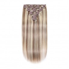 Clip In Hair Extensions Remy Hair Color #8P-60 (100g)