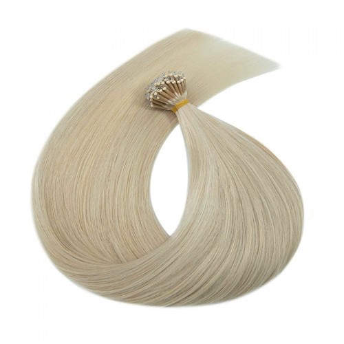 Nano Ring Hair Extensions Remy Hair Ash Blonde #60 (100g)