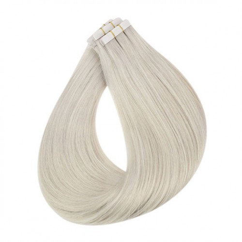 Tape In Hair Extensions Remy Hair Color #1000 (40pcs/100g)