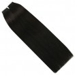 Tape In Hair Extensions Remy Hair Natural Black #1B (40pcs/100g)