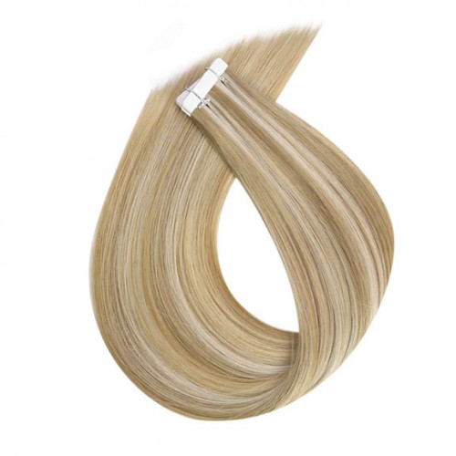 Tape In Hair Extensions Remy Hair Color #P16-22 (40pcs/100g)