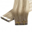 Tape In Hair Extensions Remy Hair Color #T8-P8-613 (40pcs/100g)
