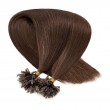 U/Nail Tip Hair Extensions Remy Hair Color #4 (100g)
