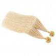 U/Nail Tip Hair Extensions Remy Hair Blonde #613 (100g)