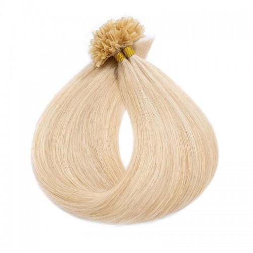 U/Nail Tip Hair Extensions Remy Hair Color #P18-613 (100g)